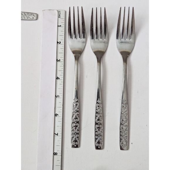 Vintage Imperial Silverware - Etsy Vtg MCM Stainless Imperial Scroll Cadiz Japan Flatware Spoons Forks (Lot of 21)